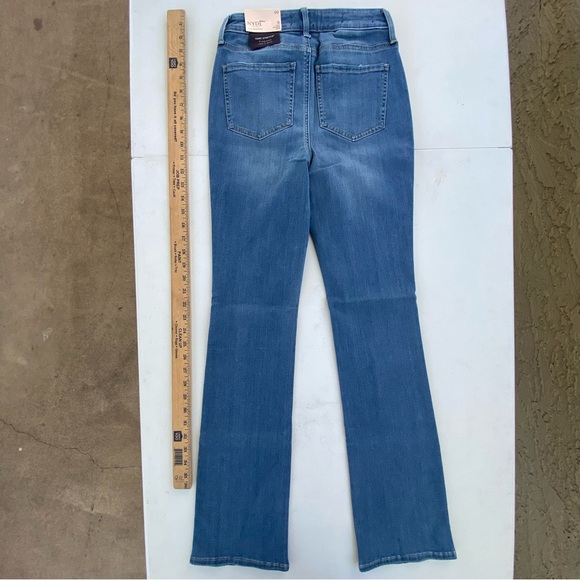 NYDJ Slim Bootcut Denim Slimming Lift Tuck Tech Jeans Sz 00 24 - Picture 6 of 10